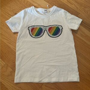 Lola + The Boys Rainbow Sunnies Tee - Size 8